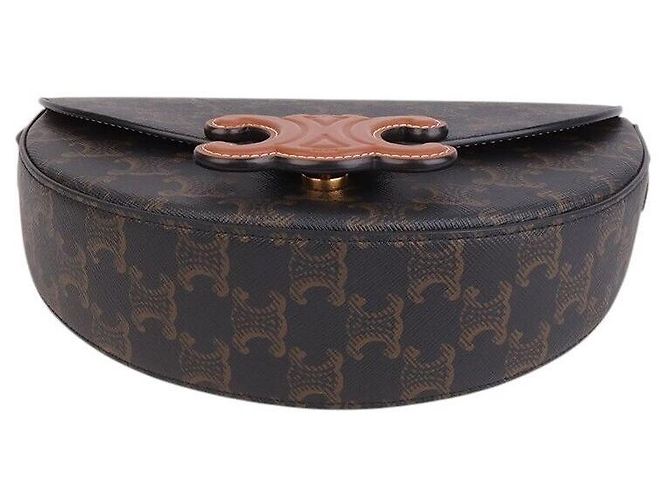 Céline Borsa a tracolla Triomphe Canvas - vista 7