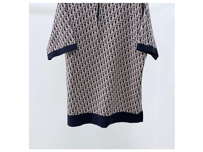 Dior T-shirt Polo em malha jacquard Oblique Grade/XL] - vista 3