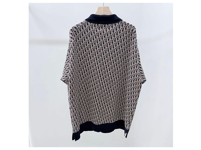 Dior T-shirt Polo em malha jacquard Oblique Grade/XL] - vista 4