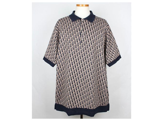 Dior T-shirt Polo em malha jacquard Oblique Grade/XL] - vista 7