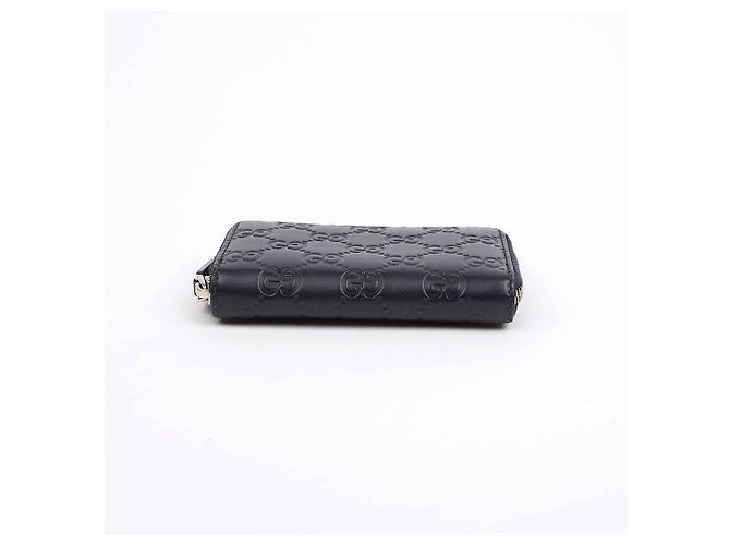 Gucci Tarjetero de cuero Navy - vista 4