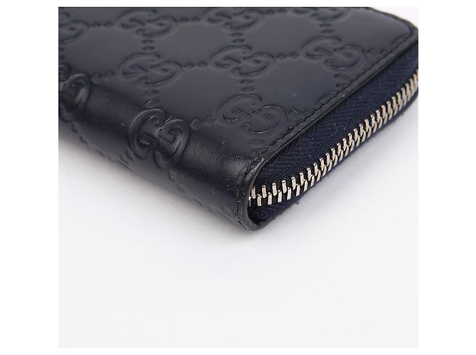 Gucci Tarjetero de cuero Navy - vista 5