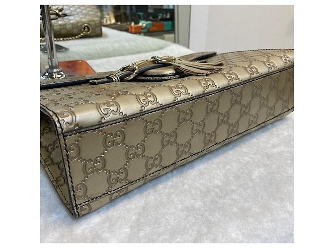 Gucci Bolso de cadena Sima Horsebit Gold - vista 4