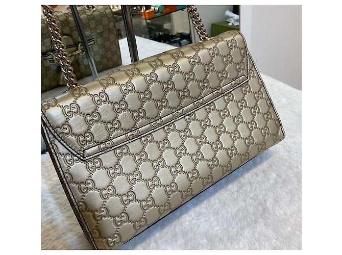 Gucci Bolso de cadena Sima Horsebit Gold - vista 5