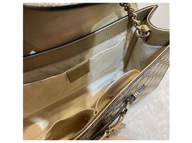 Gucci Bolso de cadena Sima Horsebit Gold - vista 6