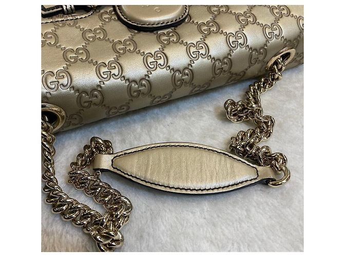 Gucci Bolso de cadena Sima Horsebit Gold - vista 7