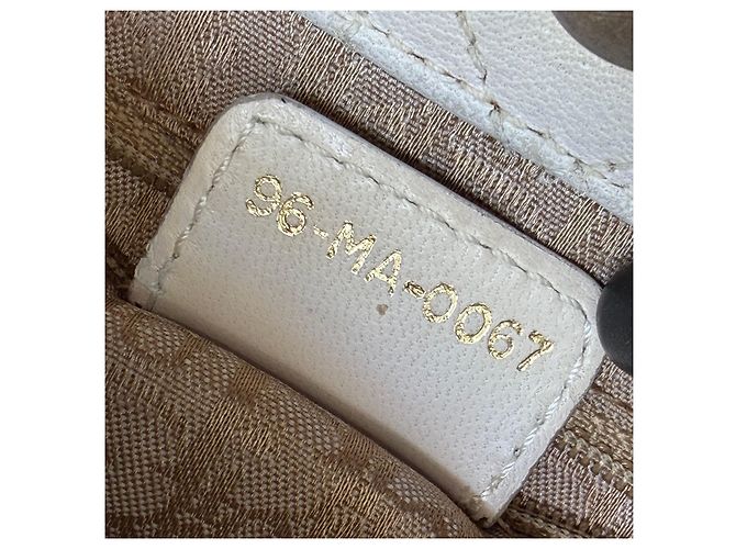 Dior Cannage Leather Tote Bag Ivory Gold Medium - view 21