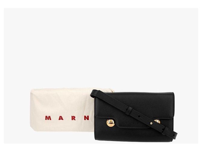 Marni Bolso bandolera para mujer Trunkaloo de piel de becerro - vista 10