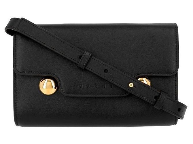 Marni Bolso bandolera para mujer Trunkaloo de piel de becerro - vista 3