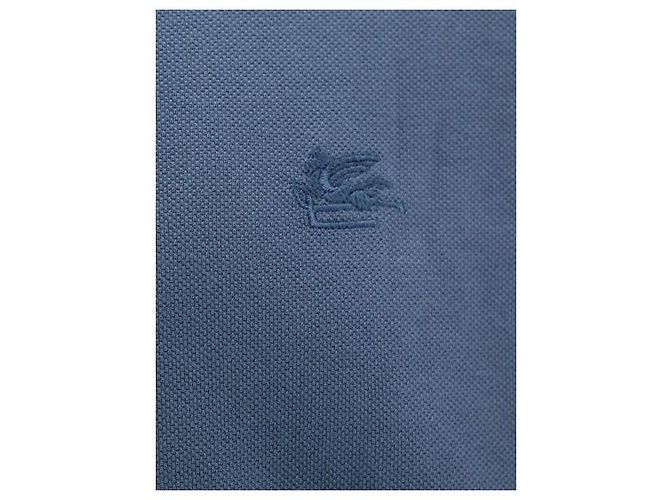 Etro Kurzarm-Poloshirt mit Streifen und gesticktem Pegaso-Logo - Ansicht 4
