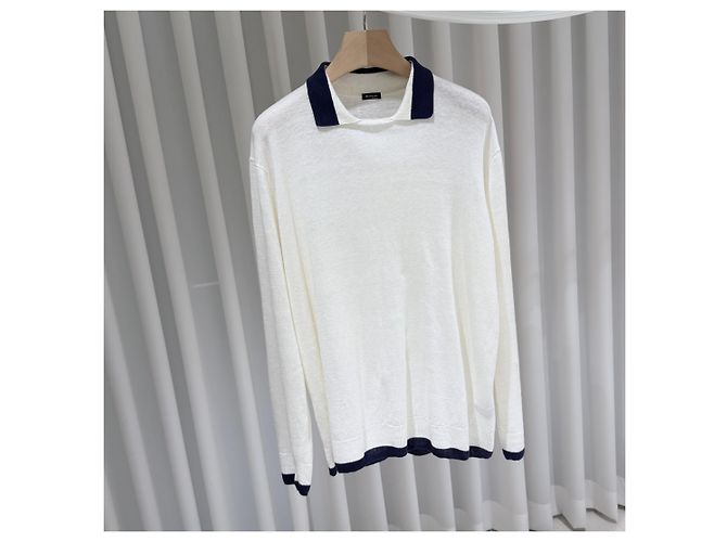 Kiton Leinenstrick mit Kragen (Grade A/XL) - Ansicht 3