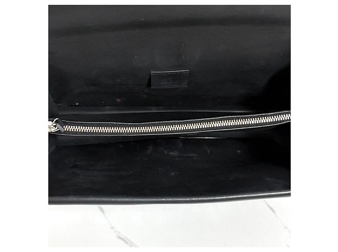 Gucci Borsa a tracolla Dionysus GG Supreme con catena Nero - vista 11