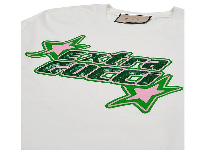 Gucci Extra Cotton Jersey T-Shirt mit kurzen Ärmeln - Ansicht 3