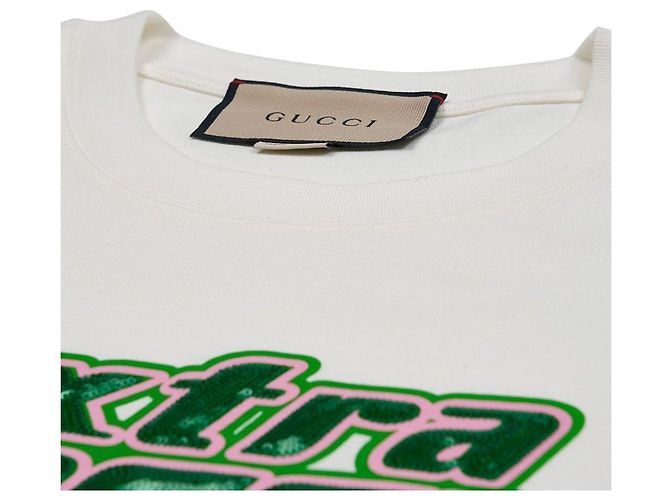 Gucci Extra Cotton Jersey T-Shirt mit kurzen Ärmeln - Ansicht 4