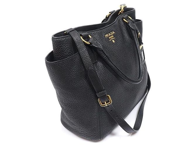 Prada Black Vitello Daino Side Pocket - Ansicht 2