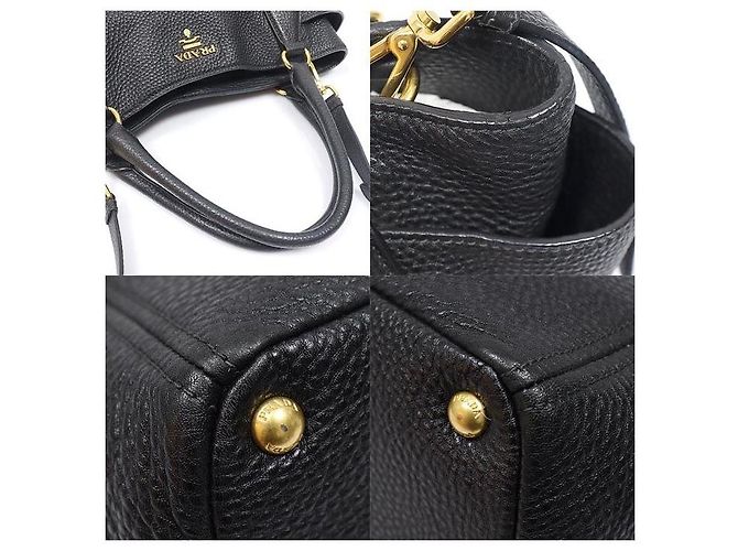 Prada Black Vitello Daino Side Pocket - Ansicht 6