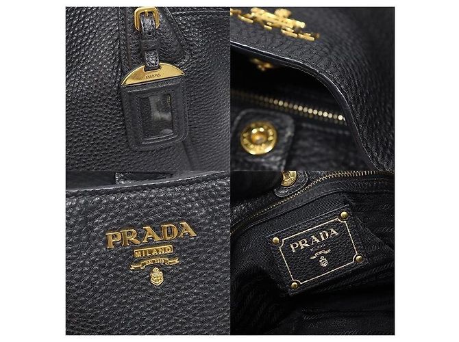 Prada Black Vitello Daino Side Pocket - Ansicht 7