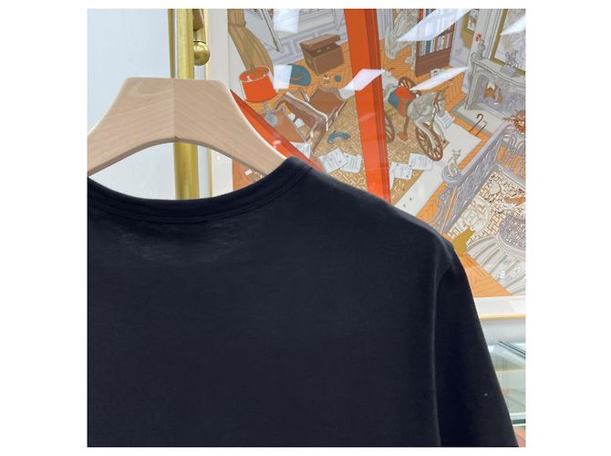 Moncler Crewneck T-Shirt mit besticktem Logo Schwarz - Ansicht 6