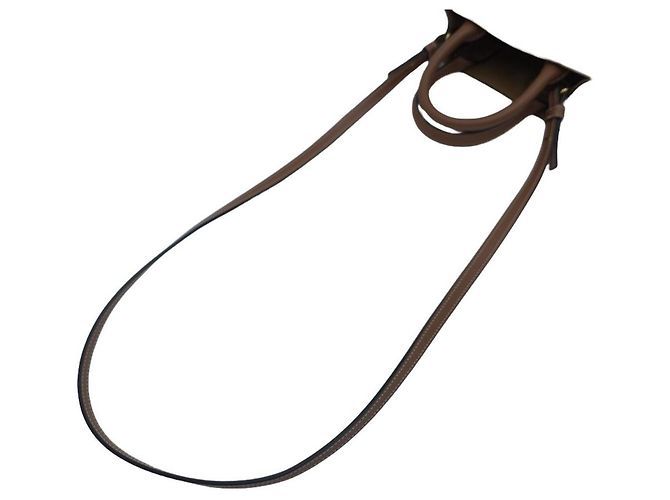 Céline Bolso Tote Mini Vertical Triomphe Canvas Bolso de Hombro Bandolera Brown - vista 15