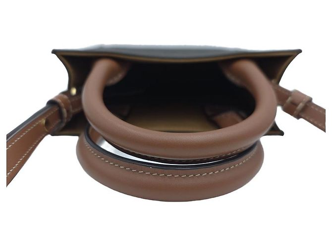 Céline Bolso Tote Mini Vertical Triomphe Canvas Bolso de Hombro Bandolera Brown - vista 16