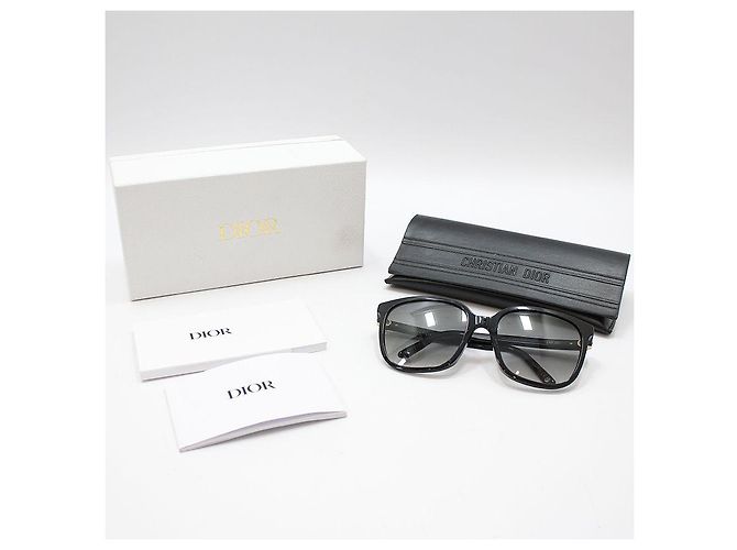 Dior Gafas de sol Montaigne Mini CD Logo montura negra - vista 2