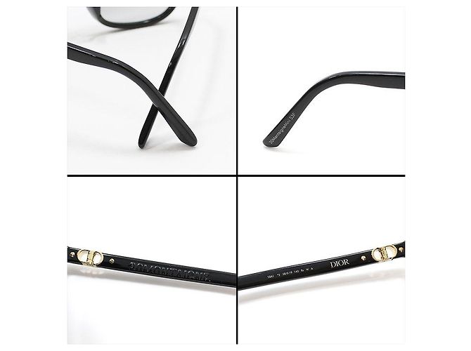 Dior Gafas de sol Montaigne Mini CD Logo montura negra - vista 9