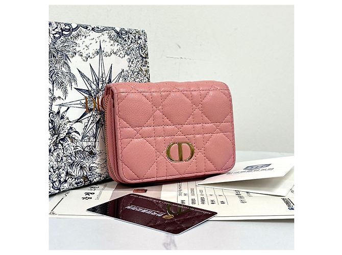 Dior Carteira Caro Cannage para mulher - vista 4