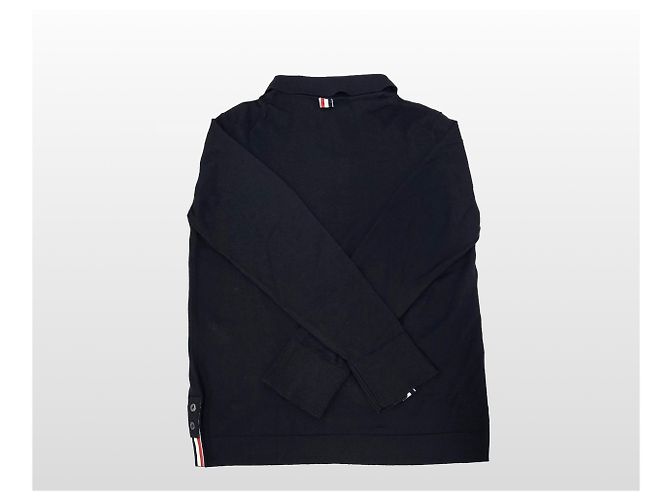 Thom Browne Merino Wool Long Sleeve Cardigan Navy Size - view 9
