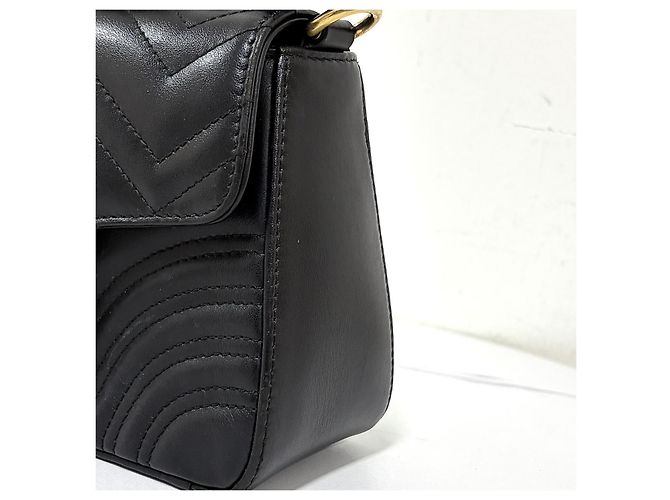 Gucci Mini Borsa Tote con Manico Borsa a Tracolla Nera - vista 10