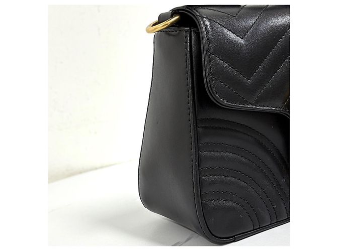 Gucci Mini Borsa Tote con Manico Borsa a Tracolla Nera - vista 11