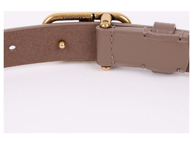 Balenciaga Slim Gürtel Beige Leder - Ansicht 7