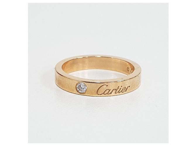 Cartier 1P Diamant Ehering Gold - Ansicht 2