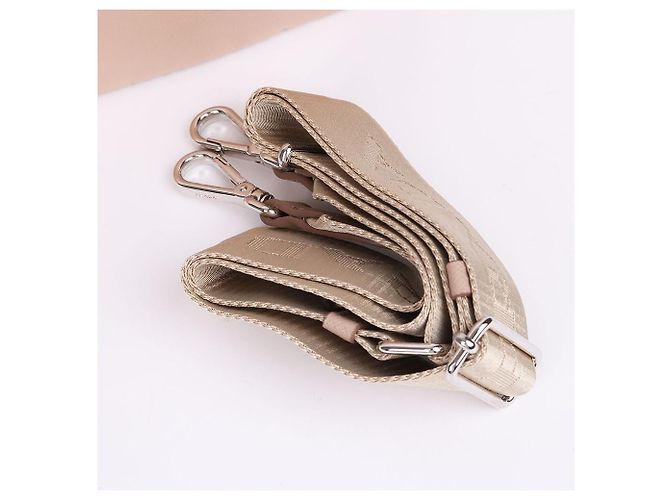 Double Prada Borsa a tracolla Re-Nylon beige con doppia zip - vista 8