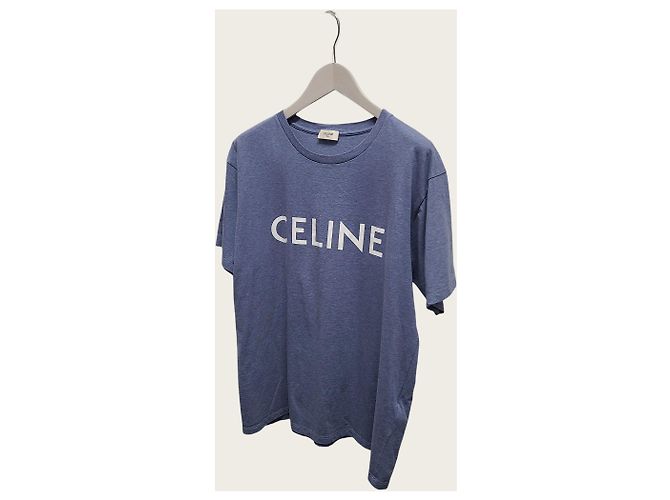 Céline Loose Logo T-Shirt aus Baumwolljersey - Ansicht 2