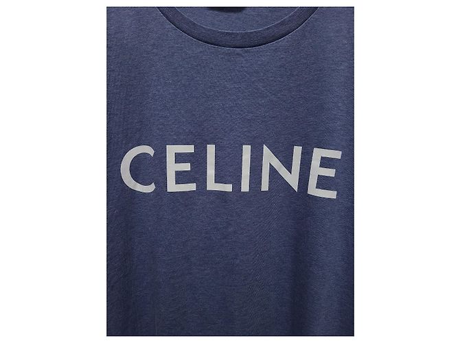 Céline Loose Logo T-Shirt aus Baumwolljersey - Ansicht 3