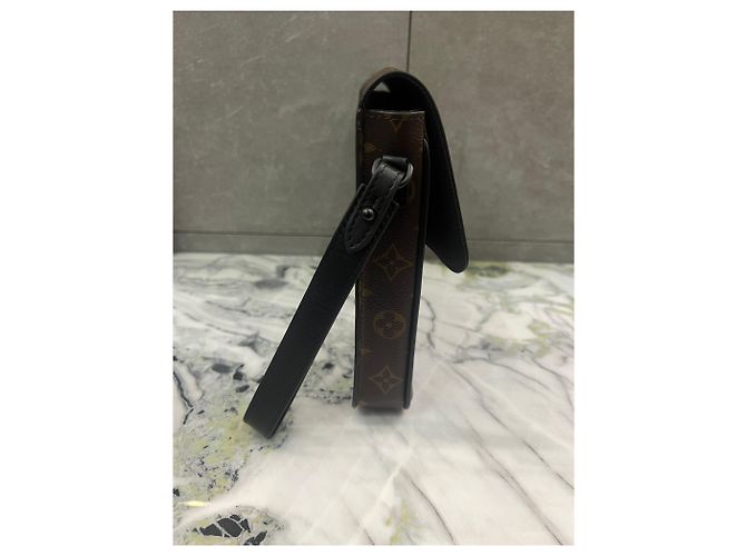 Pochette Louis Vuitton S Lock Monogram Marrone - vista 2