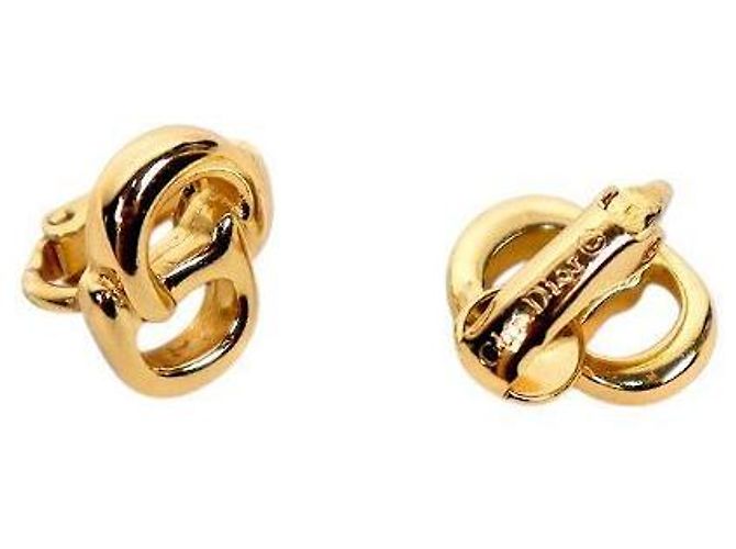 Dior Gold Earrings - view 4