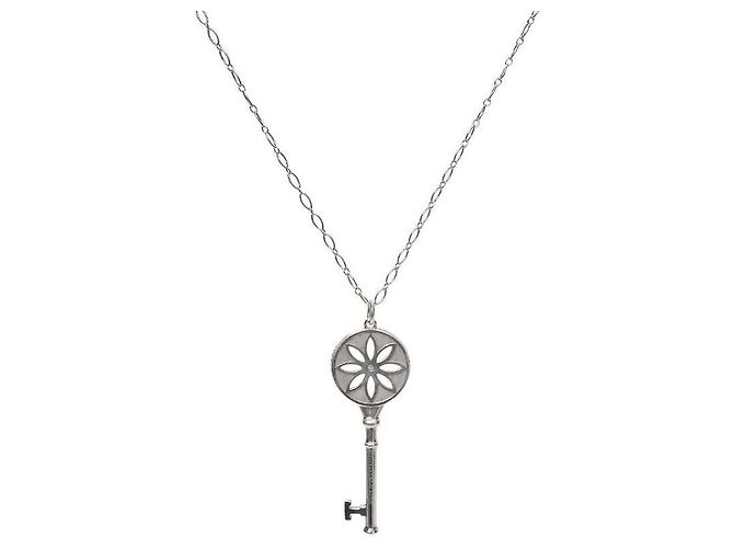 Tiffany & Co Silberner Schlüssel-Anhänger mit Diamanten - Ansicht 2