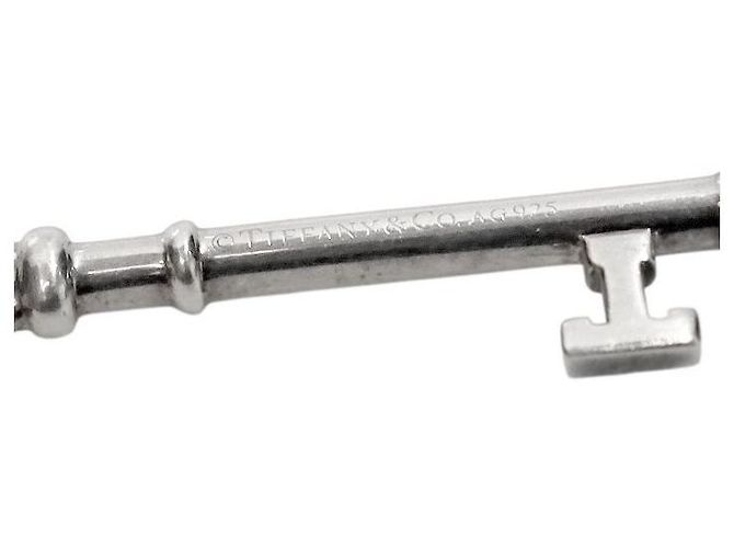 Tiffany & Co Silberner Schlüssel-Anhänger mit Diamanten - Ansicht 5