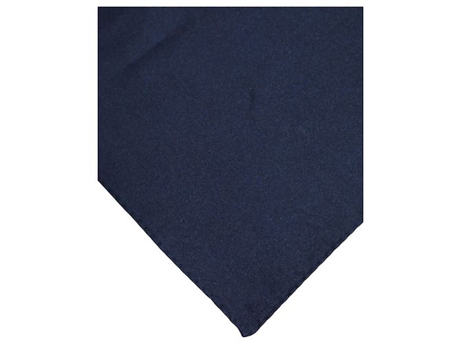 Dolce & Gabbana Foulard quadrato in seta blu scuro da uomo - vista 3