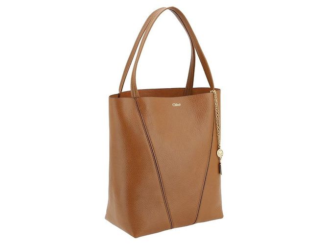 Chloé Borsa a tracolla Bos Taurus in pelle di vitello marrone - vista 2