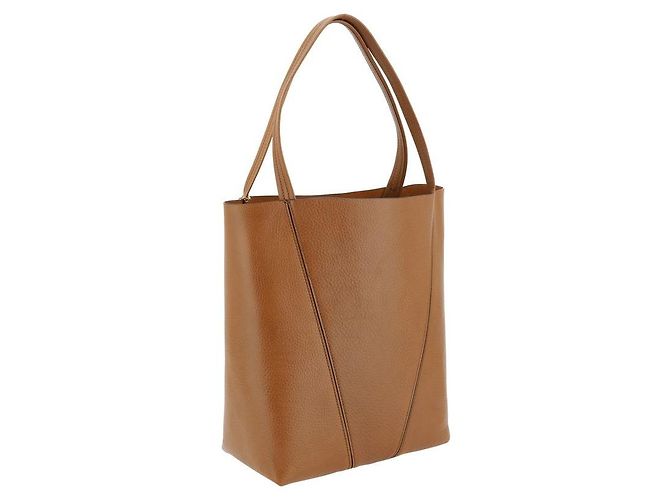Chloé Borsa a tracolla Bos Taurus in pelle di vitello marrone - vista 3