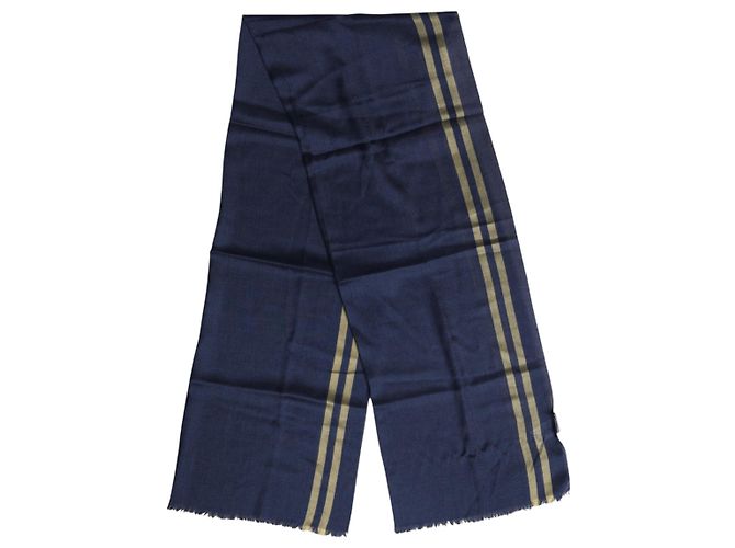 Dolce & Gabbana Sciarpa Sciarpa Tour de Cou in Cashmere Blu - vista 4
