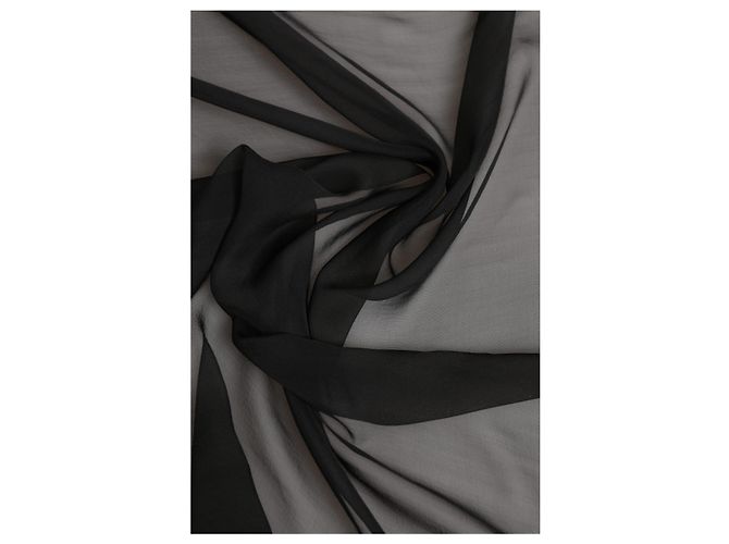 Dolce & Gabbana Foulard quadrato in seta grigio nero da donna - vista 3