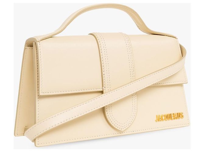 Jacquemus Borsa Le Grand Bambino Beige - vista 4