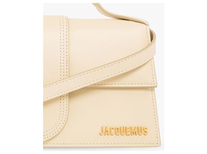 Jacquemus Borsa Le Grand Bambino Beige - vista 6
