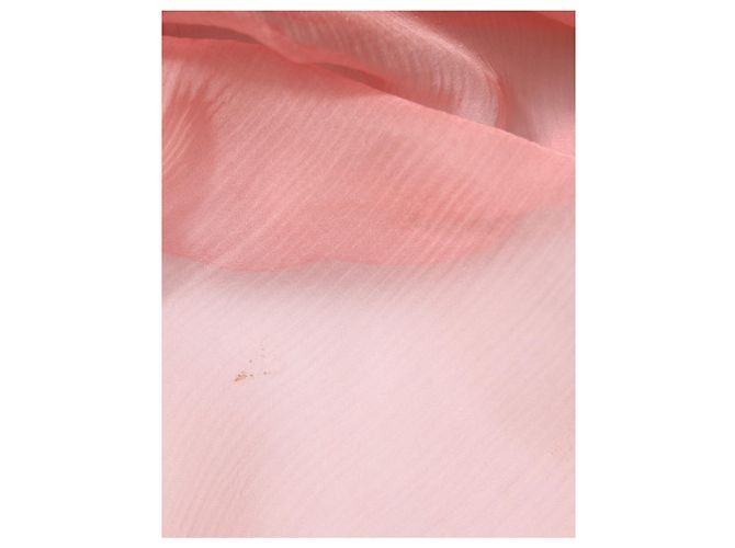 Dolce & Gabbana Sciarpa Stola Wrap Rettangolare in Seta Rosa da Donna - vista 7