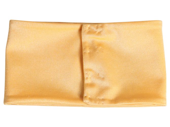 Dolce & Gabbana Cachecol tour de pescoço extensível em nylon amarelo para mulher - vista 2