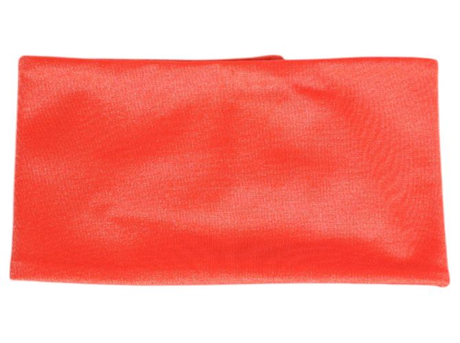 Dolce & Gabbana Cachecol tour de pescoço extensível em nylon laranja para mulher - vista 2