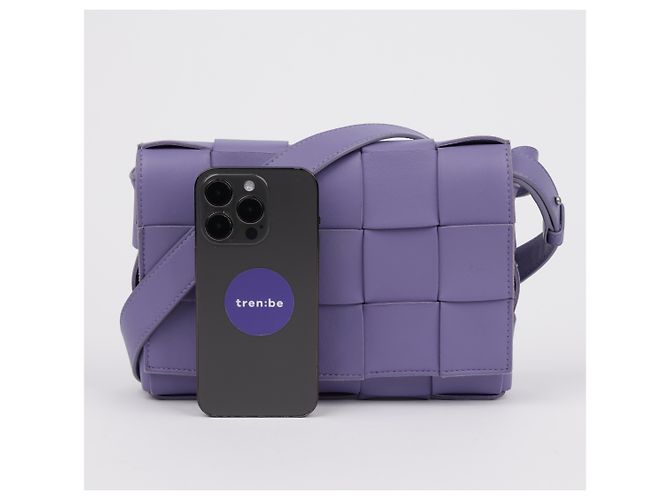 Bottega Veneta Borsa a tracolla Intrecciato Viola - vista 11